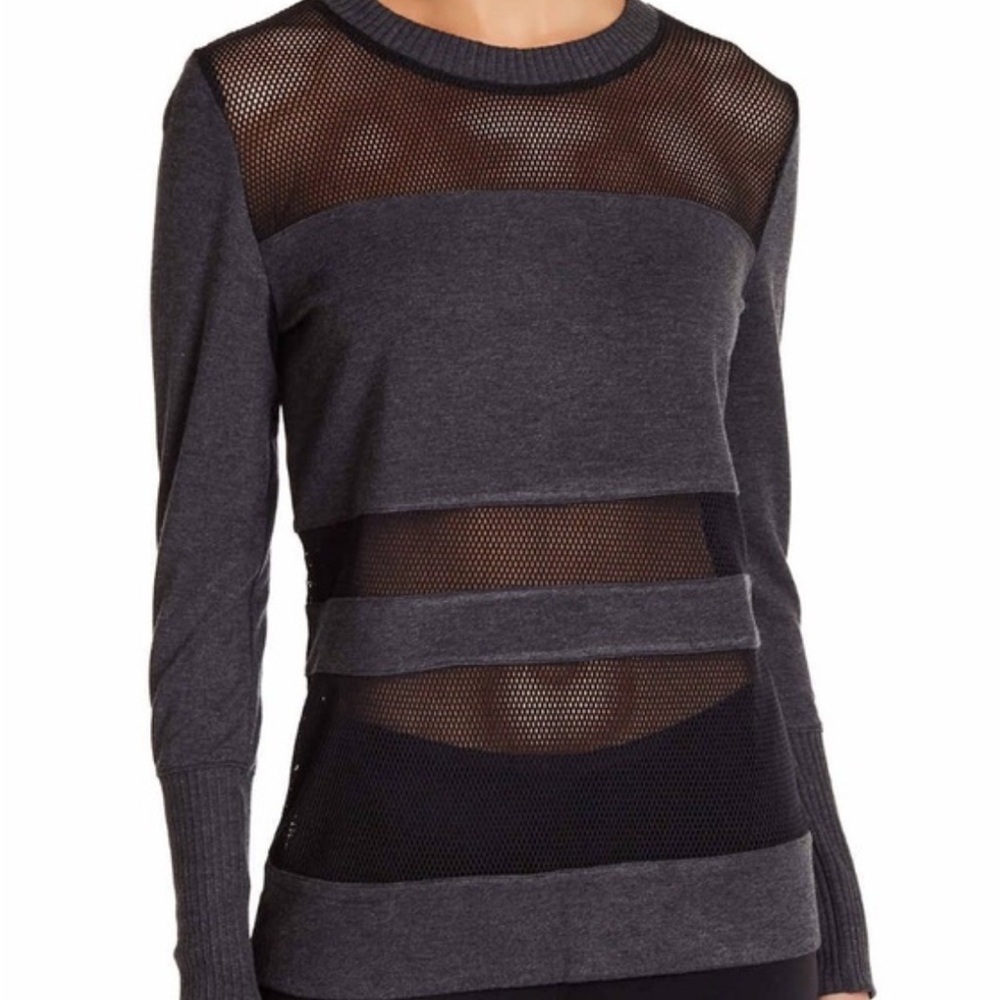 ALO Yoga Sage Green Knit Blouse